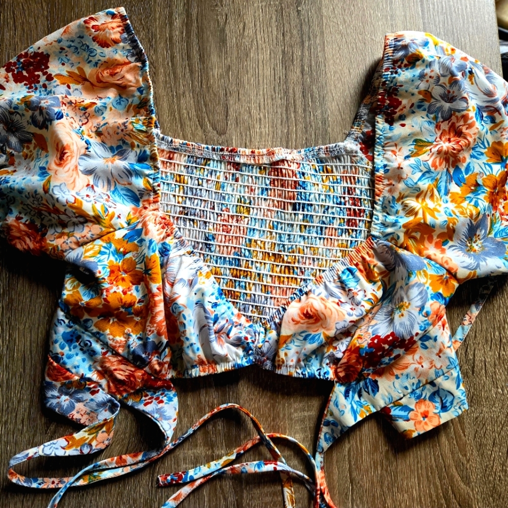 Shein Crop Top Floral